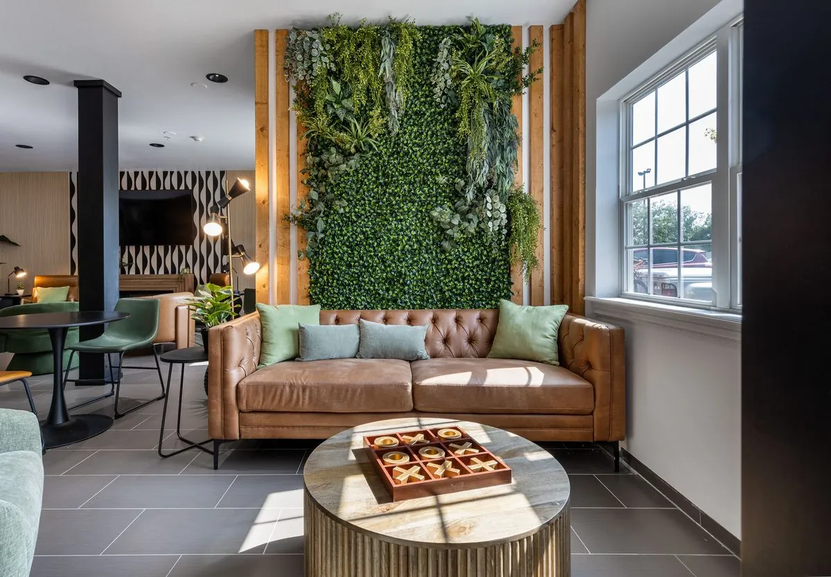 Cozy seating area at THE BLOCK HOTEL